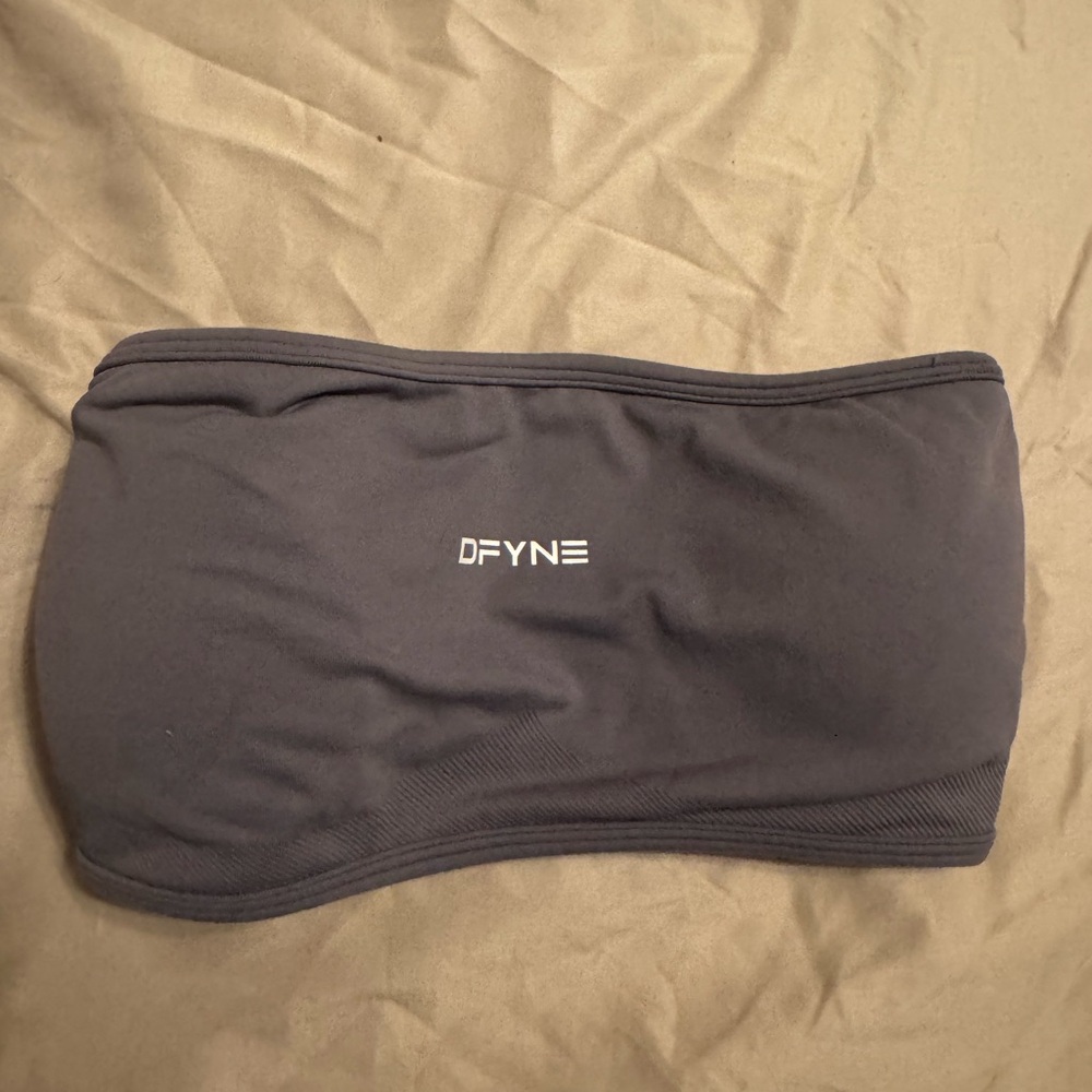 DFYNE Black Strapless Bandeau Top